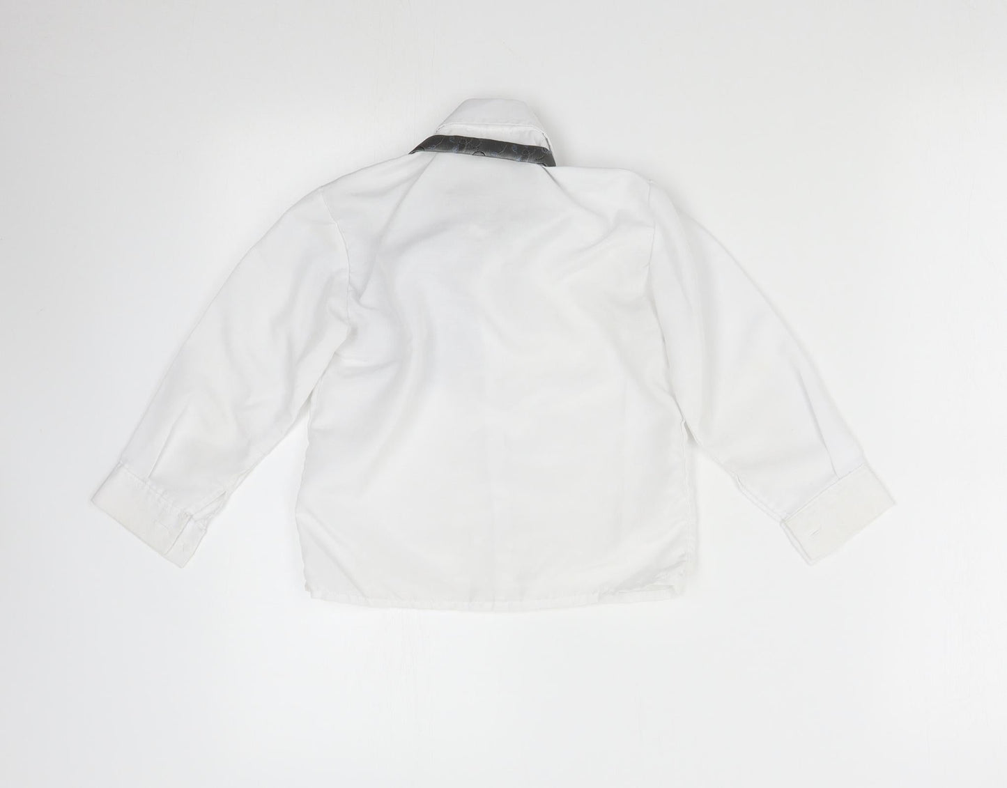 Preworn Boys White   Basic Button-Up Size 4 Years  - With Neck Tie