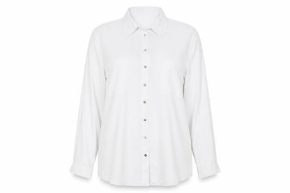 Womens UK Size L Preworn White Basic Blouse