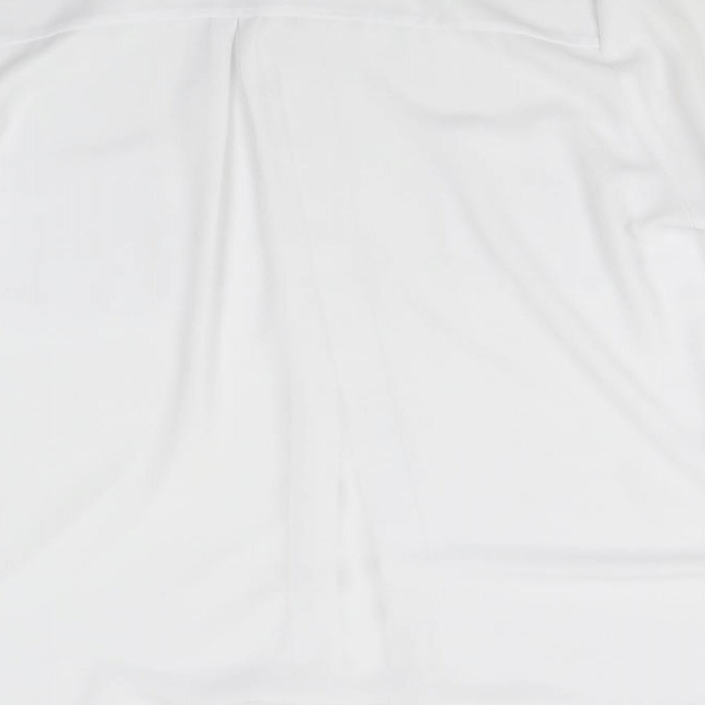 Womens UK Size L Preworn White Basic Blouse