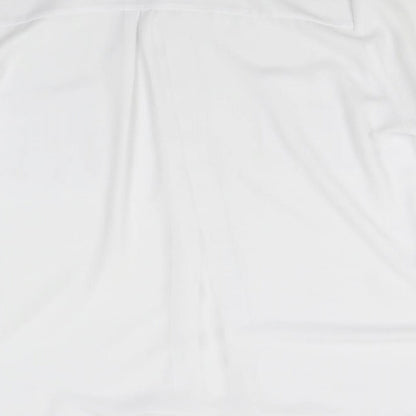 Womens UK Size L Preworn White Basic Blouse