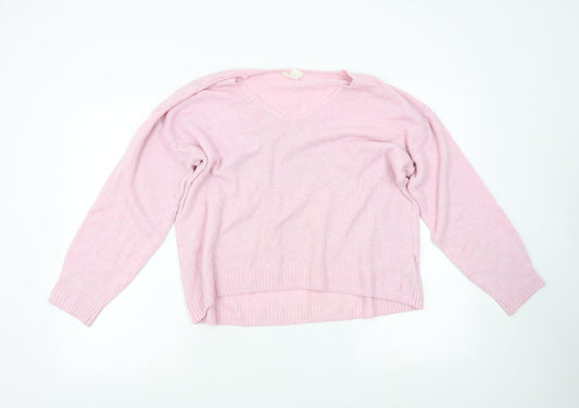 Womens UK Size M H&M Pink Pullover Jumper