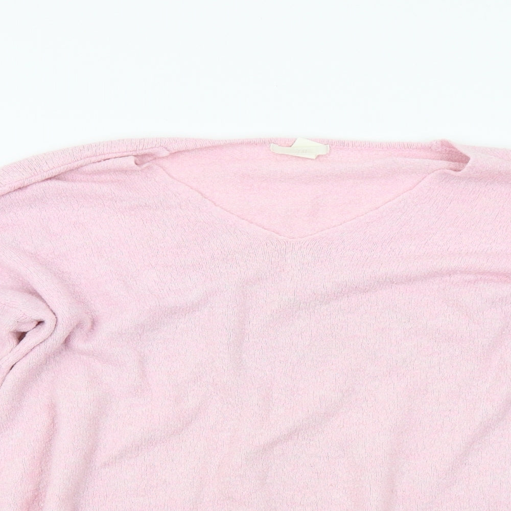 Womens UK Size M H&M Pink Pullover Jumper
