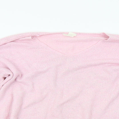 Womens UK Size M H&M Pink Pullover Jumper