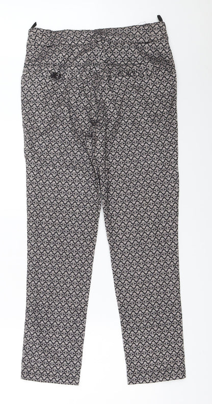 ELGO Womens Black   Capri Trousers Size 42 L28 in