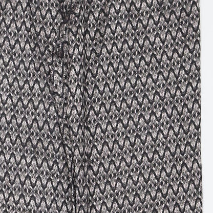 ELGO Womens Black   Capri Trousers Size 42 L28 in