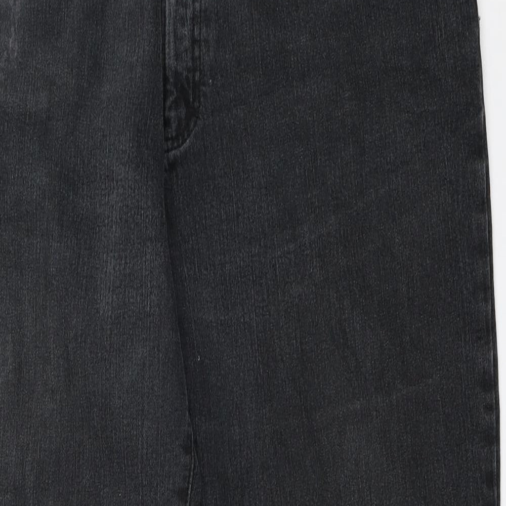 Blue Fashion Womens Black   Straight Jeans Size 36 in L28.5 in