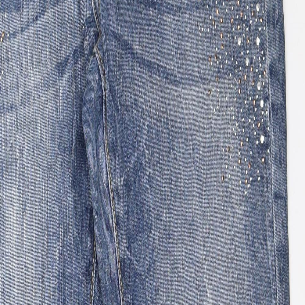 Womens UK Size 36 Lindex Regular Fit Skinny Blue Jeans