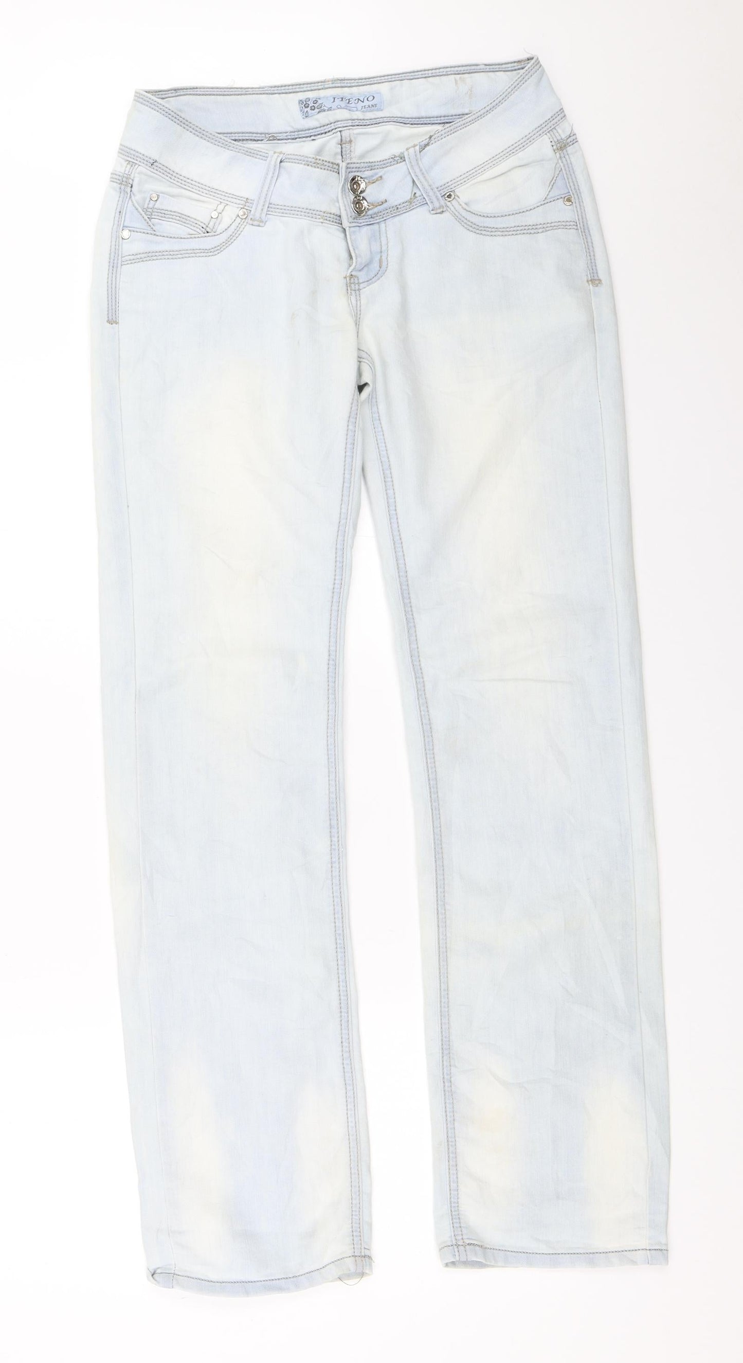 Iteno Womens Blue   Straight Jeans Size 26 in L32 in
