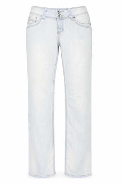 Iteno Womens Blue   Straight Jeans Size 26 in L32 in