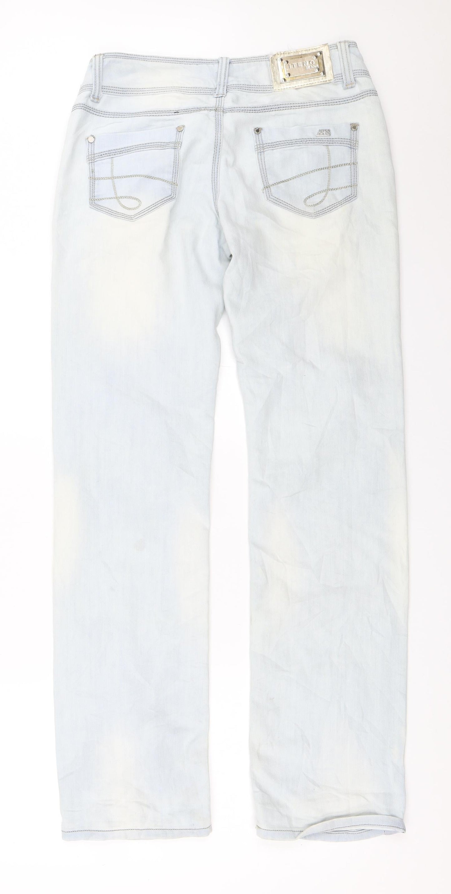 Iteno Womens Blue   Straight Jeans Size 26 in L32 in