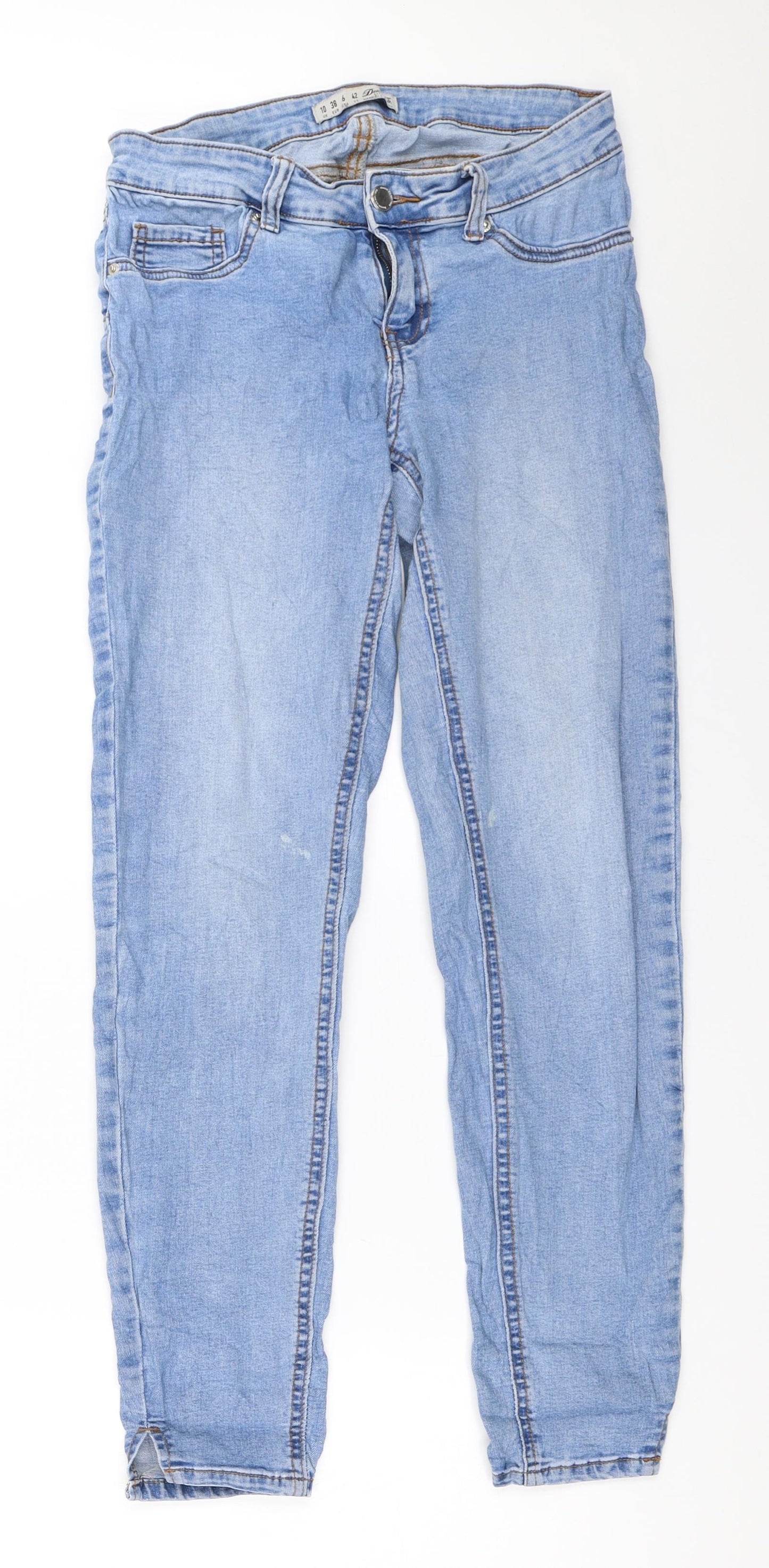 Primark Womens Blue   Skinny Jeans Size 10 L27.5 in