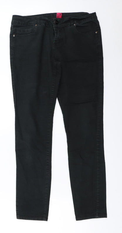YesYes Womens Black   Skinny Jeans Size 10 L28 in