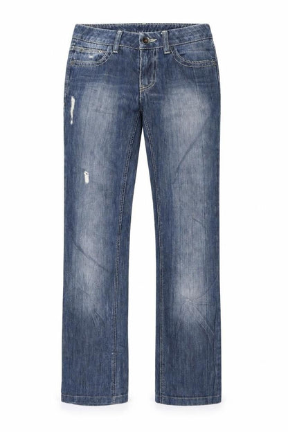 Womens UK Size 40 United Colors of Benetton Regular Fit Straight Blue Jeans