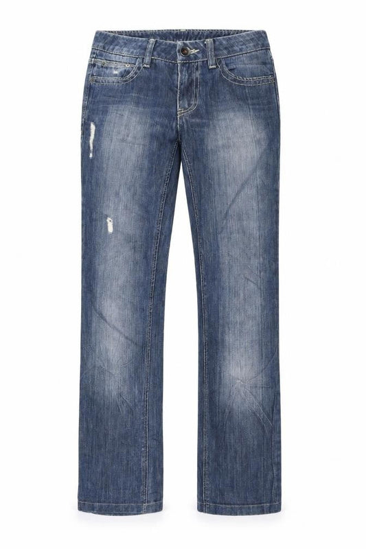 Womens UK Size 40 United Colors of Benetton Regular Fit Straight Blue Jeans