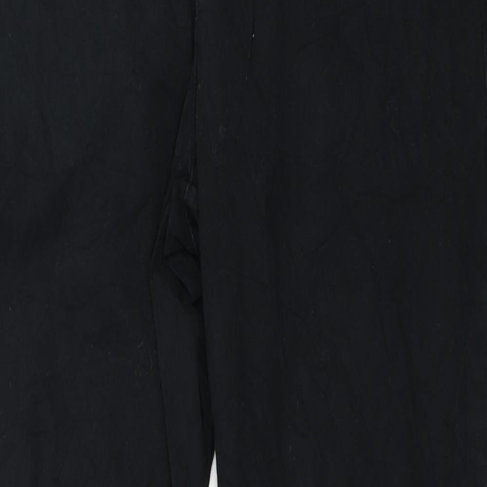 Womens UK Size 36 Lindex Regular Fit Chino Black Trousers