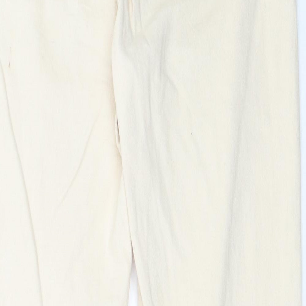 Kley Womens Ivory   Straight Jeans Size 8 L26.5 in