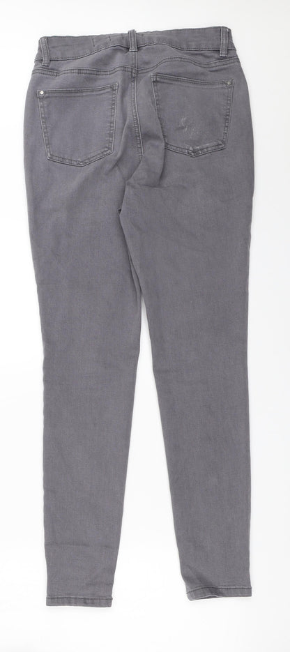 TU Womens Grey   Skinny Jeans Size 8 L28 in