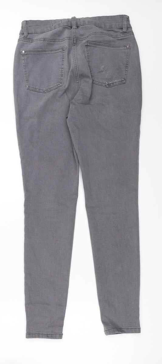 TU Womens Grey   Skinny Jeans Size 8 L28 in