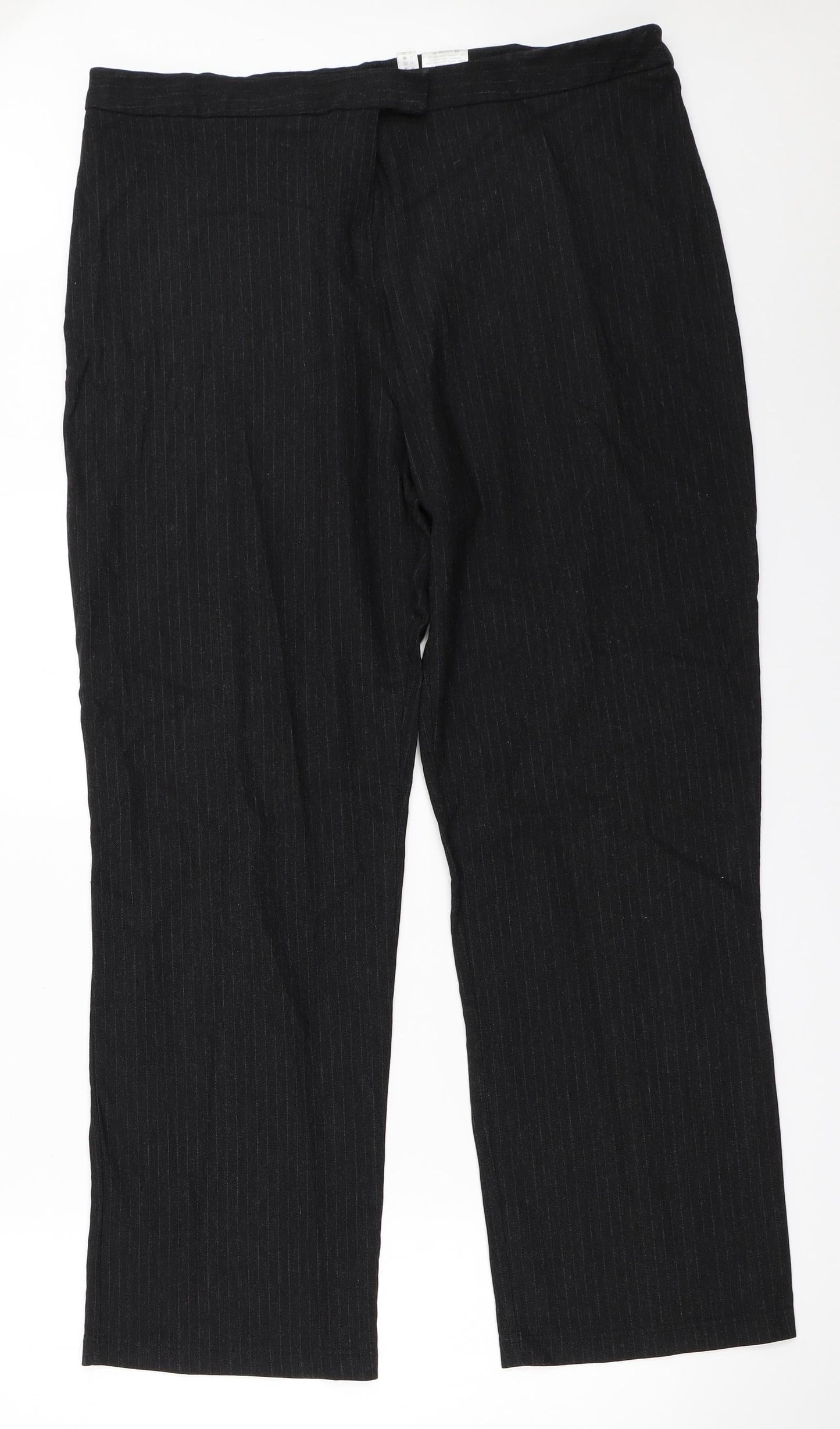Yessica Womens Black   Trousers  Size 20 L28.5 in