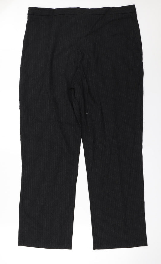 Yessica Womens Black   Trousers  Size 20 L28.5 in