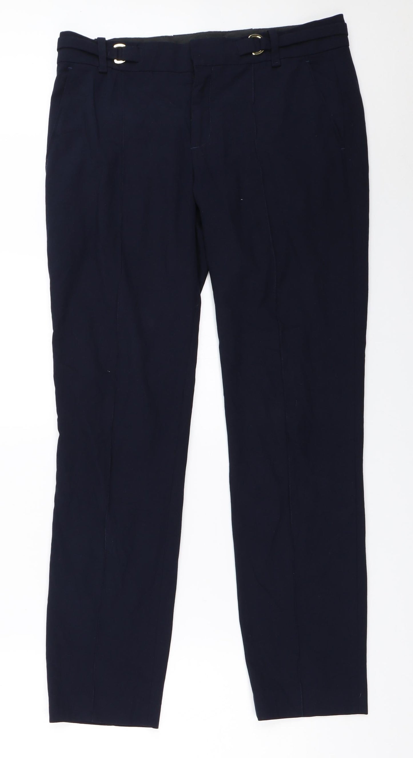 Womens UK Size M Zara Regular Fit  Blue Trousers