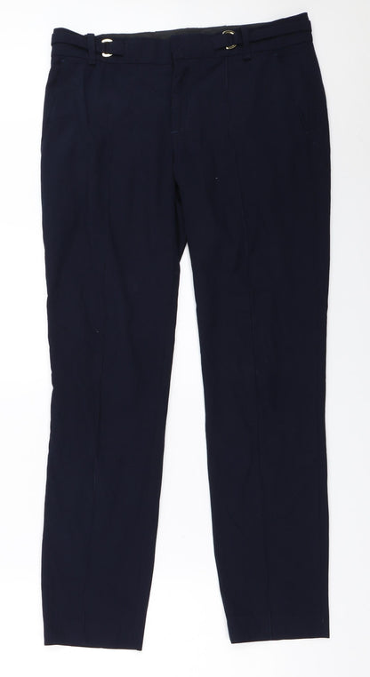 Womens UK Size M Zara Regular Fit  Blue Trousers