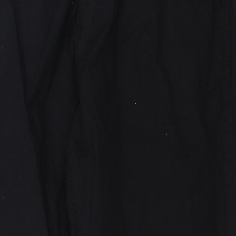 Womens UK Size 44 H&M Regular Fit Capri Black Trousers