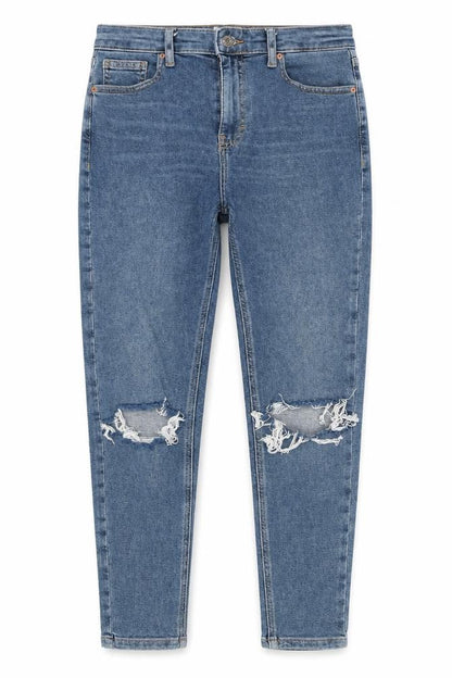 Womens UK Size 30 in Topshop Regular Fit Skinny Blue Jeans