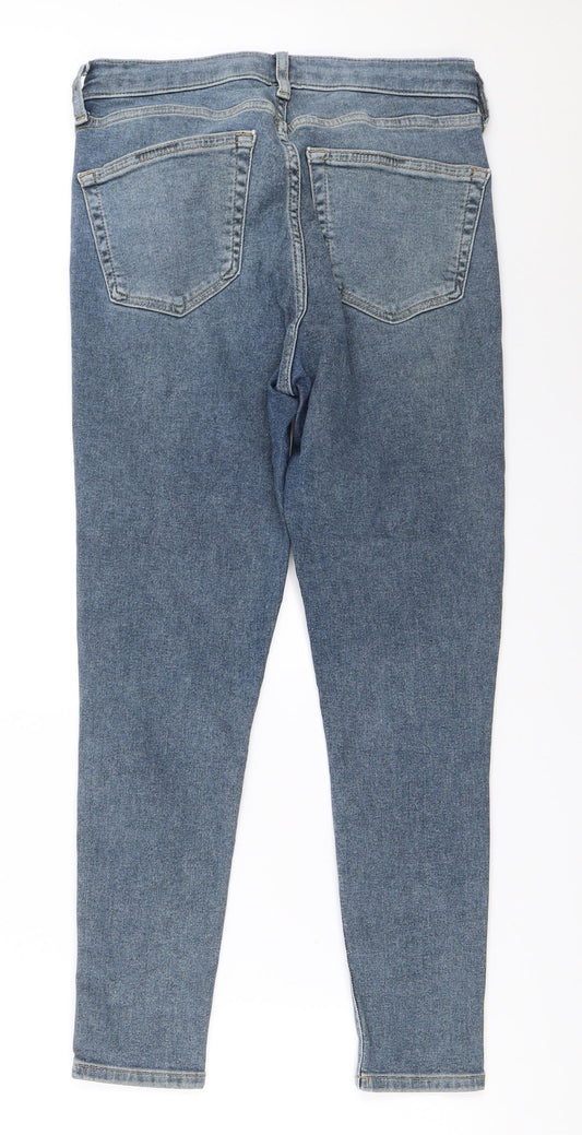 Topshop Womens Blue   Skinny Jeans Size 30 in L30 in