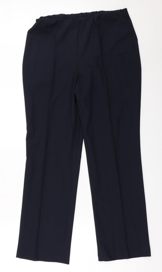 Bonmarché Womens Blue   Trousers  Size 12 L29.5 in