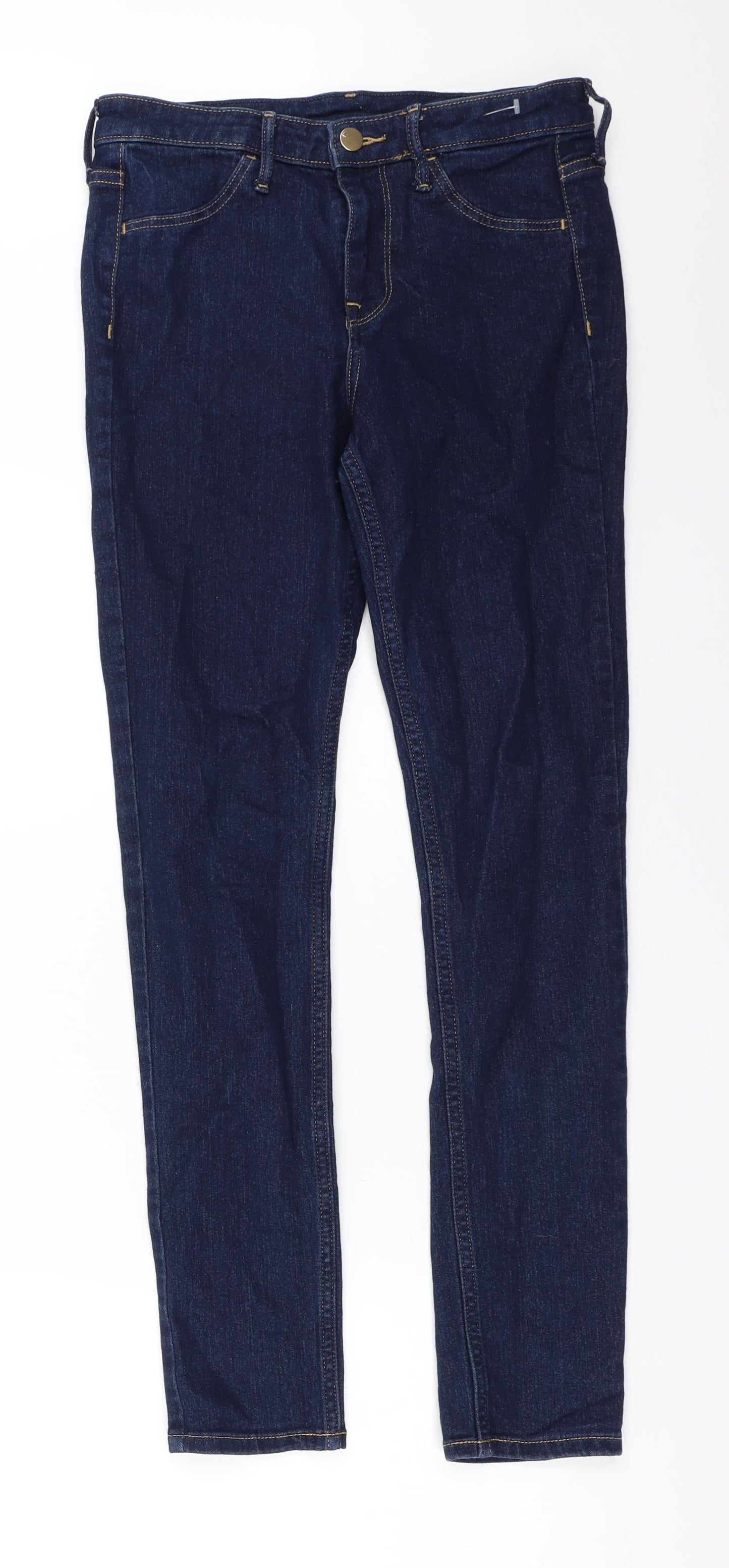 Womens UK Size 26 in H&M Regular Fit Skinny Blue Jeans