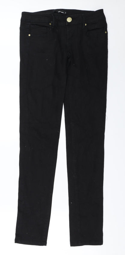 Womens UK Size 36 TALLY WEiJL Regular Fit Straight Black Jeans