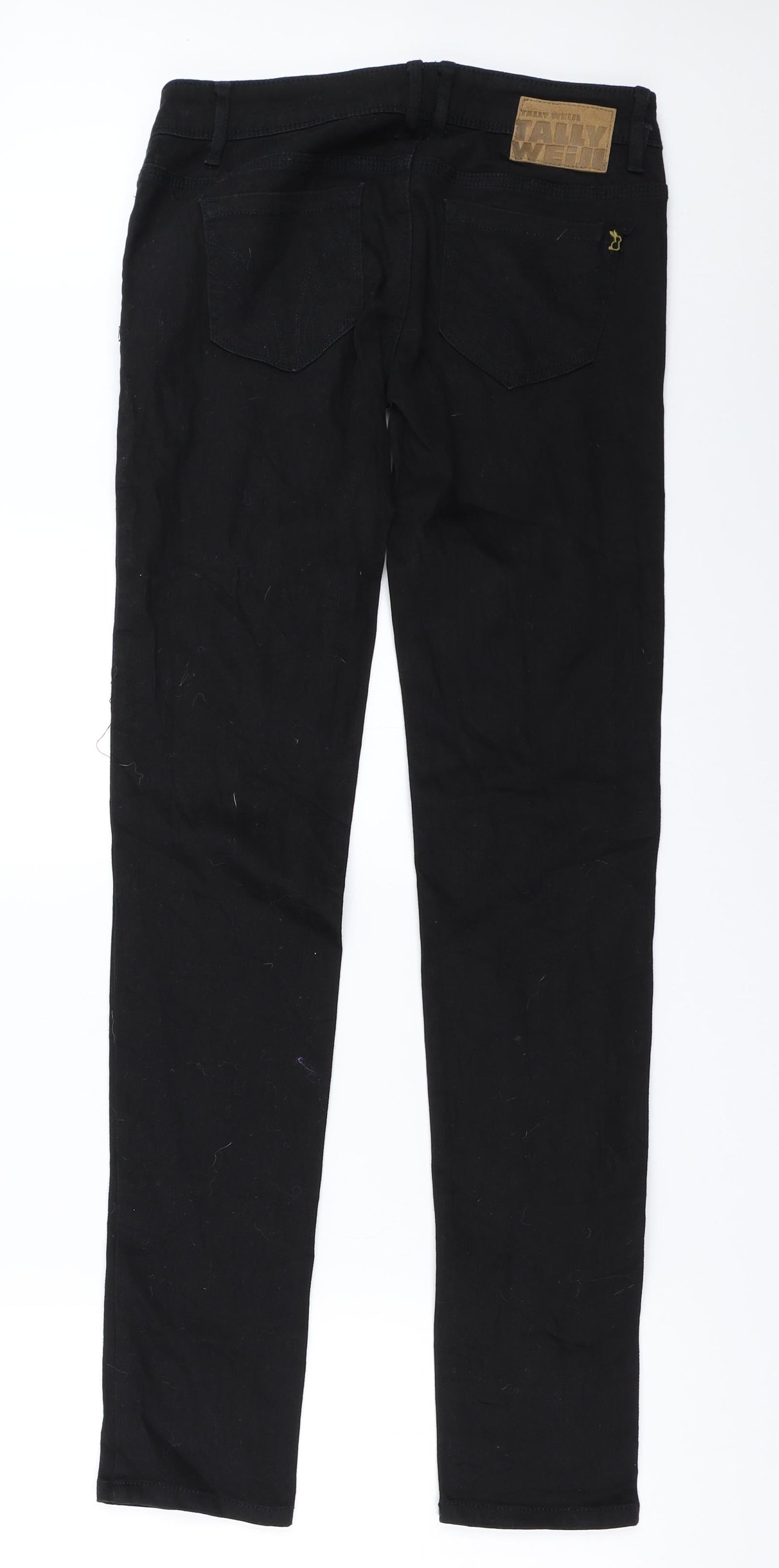 Womens UK Size 36 TALLY WEiJL Regular Fit Straight Black Jeans