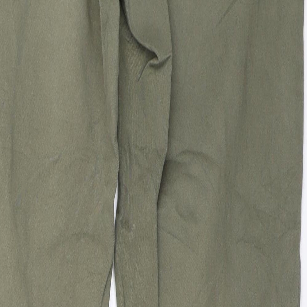 Womens UK Size 38 H&M Regular Fit Skinny Green Jeans