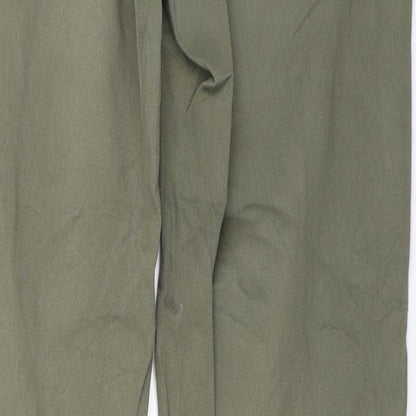 Womens UK Size 38 H&M Regular Fit Skinny Green Jeans