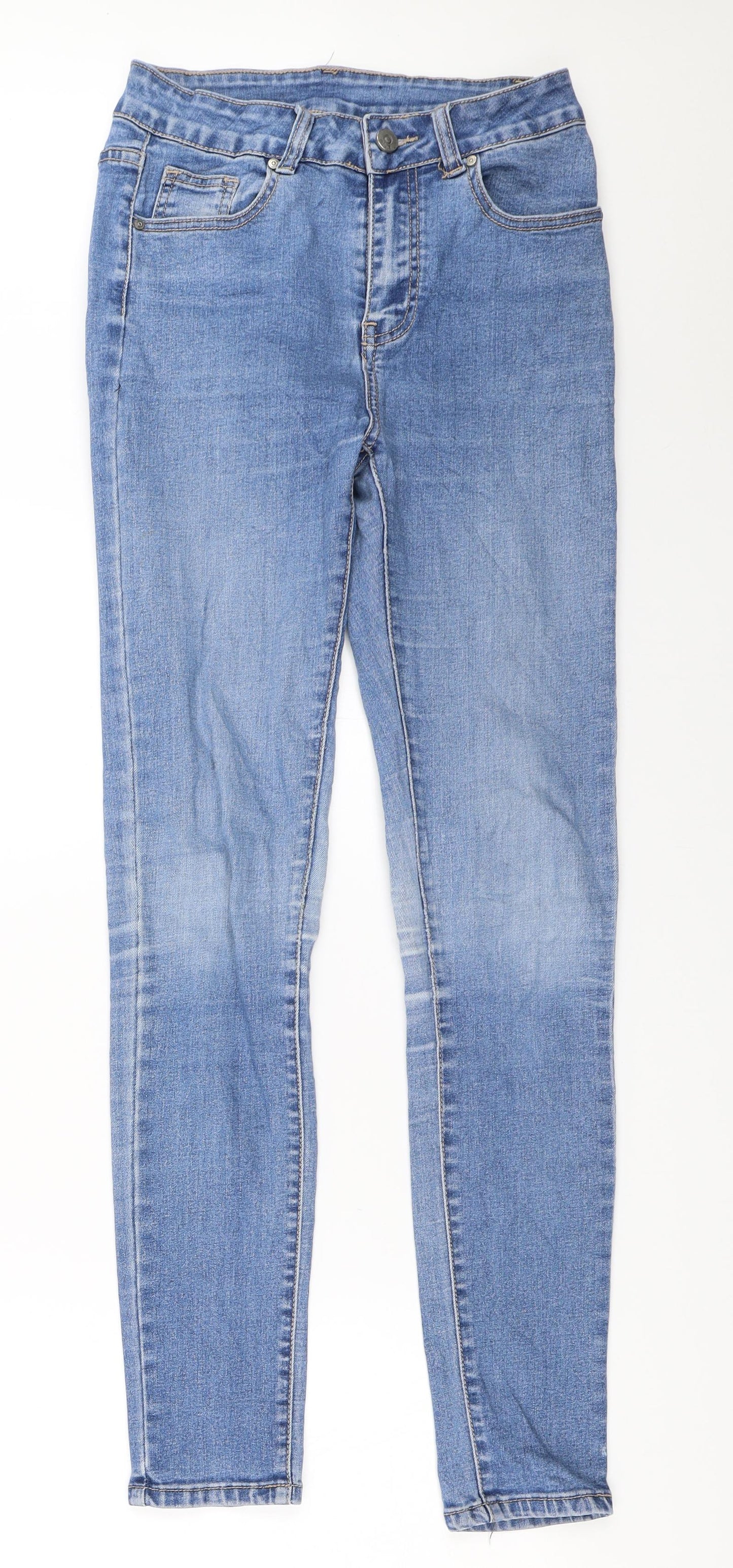 Womens UK Size 28 in Preworn Regular Fit Skinny Blue Jeans