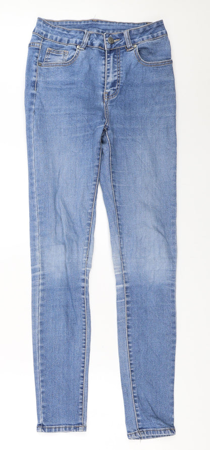 Womens UK Size 28 in Preworn Regular Fit Skinny Blue Jeans