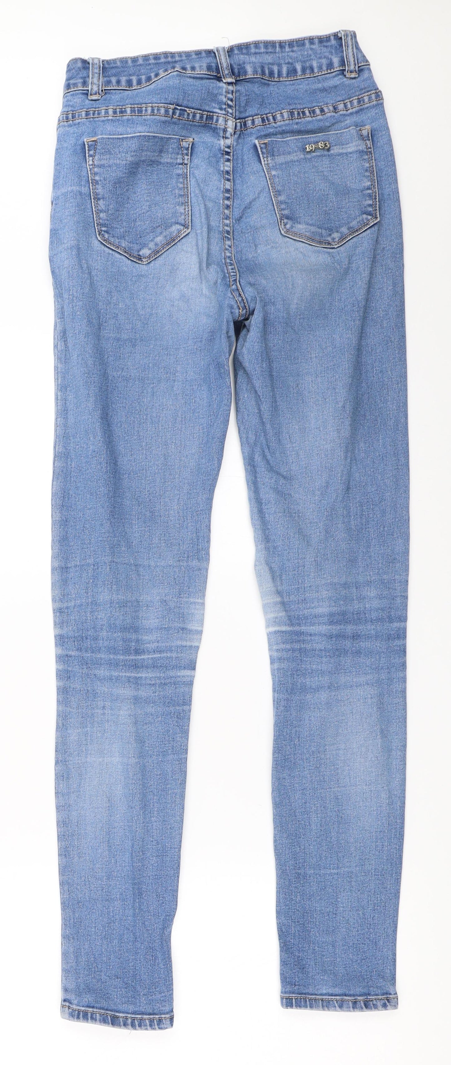 Womens UK Size 28 in Preworn Regular Fit Skinny Blue Jeans