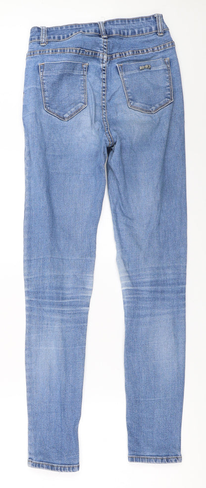 Womens UK Size 28 in Preworn Regular Fit Skinny Blue Jeans