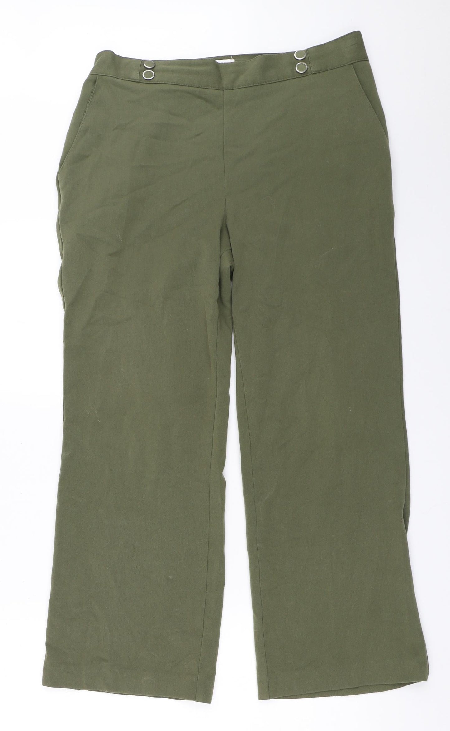 Womens UK Size 12 Anna Rose Regular Fit  Green Trousers