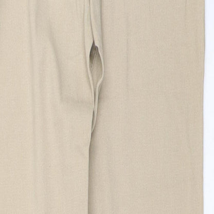 Womens UK Size 28 in H&M Regular Fit Capri Beige Trousers