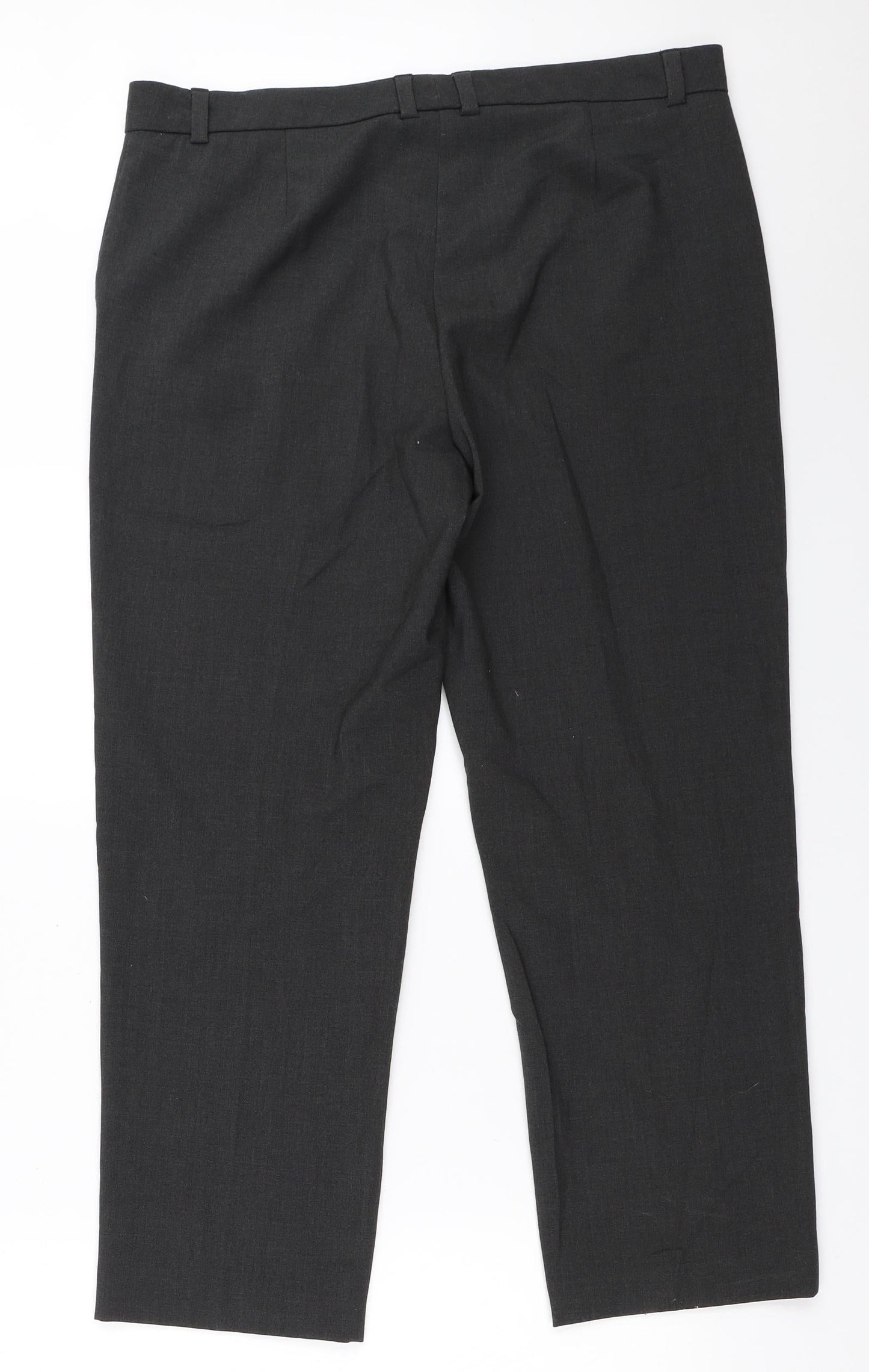 Womens UK Size 14 Marks and Spencer Regular Fit  Grey Trousers