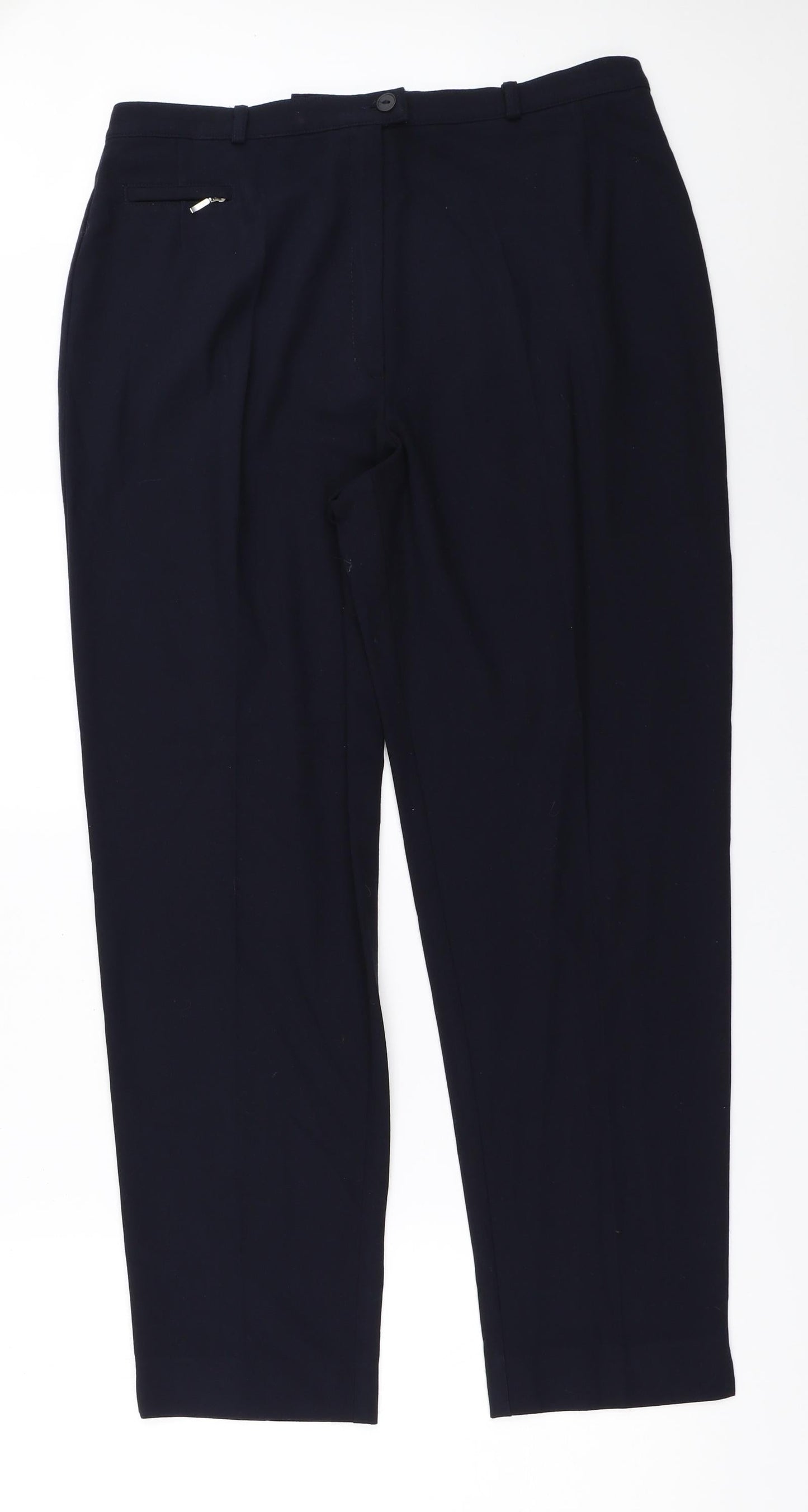 Womens UK Size 32 in Preworn Regular Fit  Blue Trousers