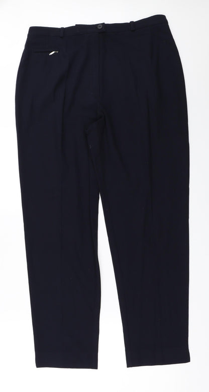 Womens UK Size 32 in Preworn Regular Fit  Blue Trousers