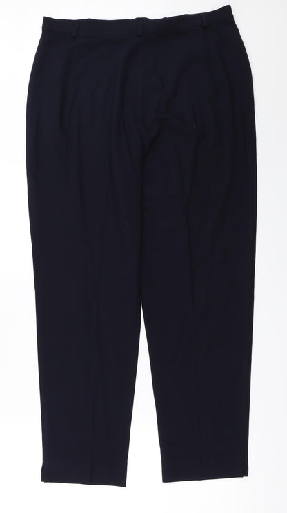 Womens UK Size 32 in Preworn Regular Fit  Blue Trousers