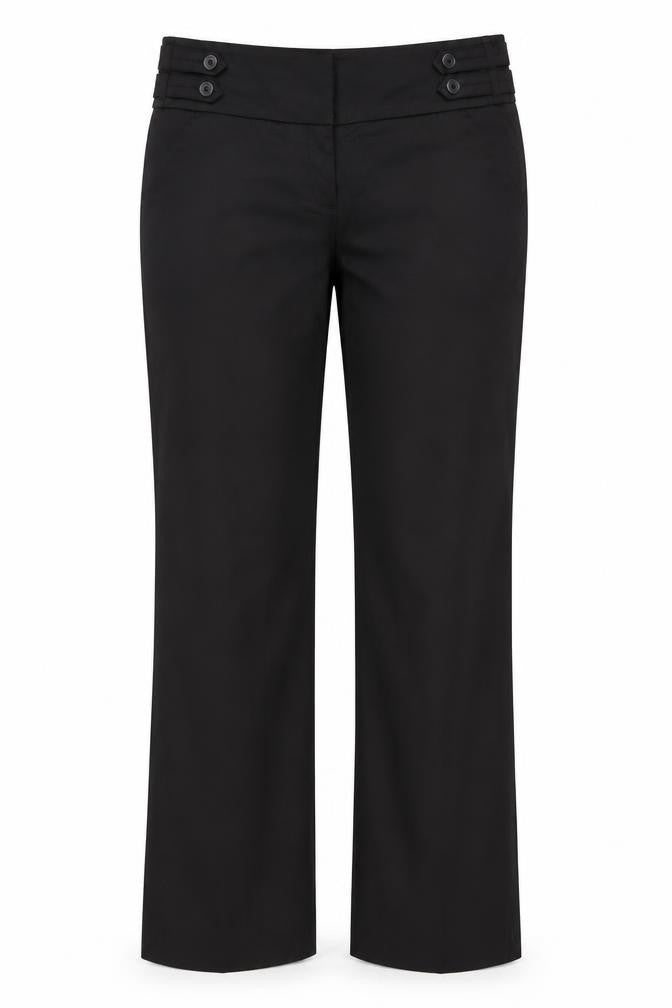 Womens UK Size 38 RESERVED Regular Fit  Black Trousers
