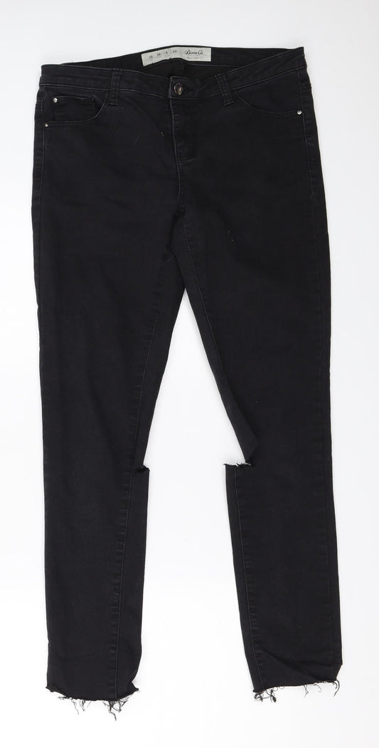 Primark Womens Black   Skinny Jeans Size 10 L27 in