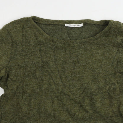 Glamorous  Womens Green   Pullover Jumper Size S