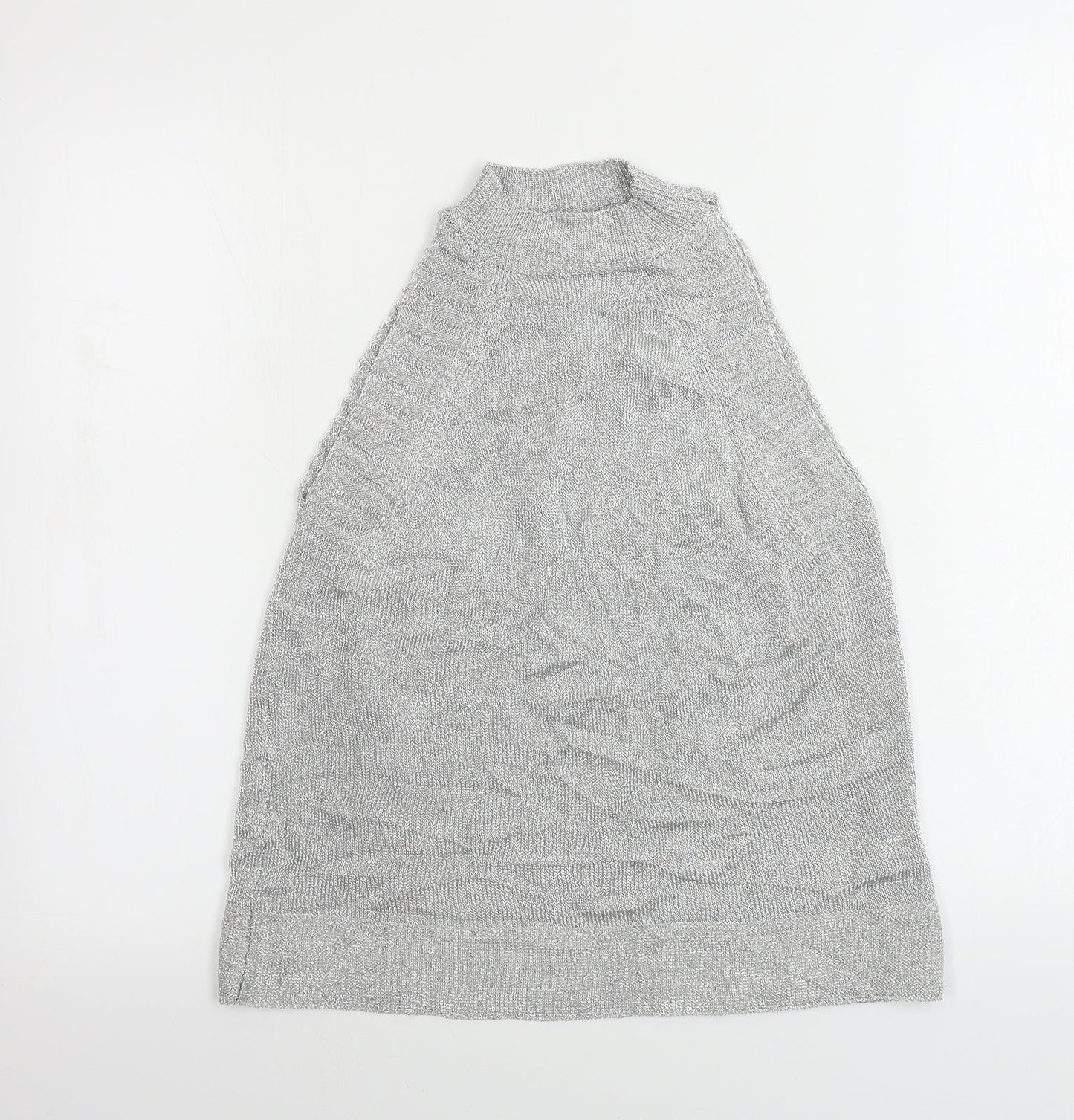 Womens UK Size S Topshop Grey Henley Jumper