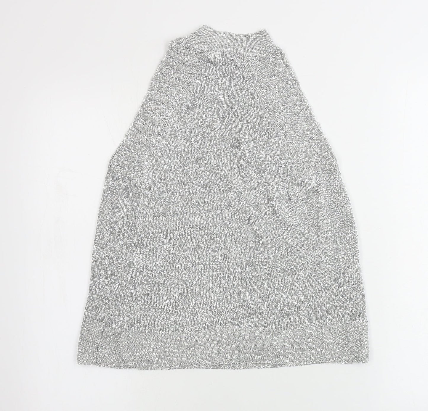 Womens UK Size S Topshop Grey Henley Jumper